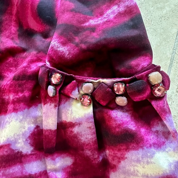 NWT BCBGMaxAzria Boysenberry Satin Mini Dress with Spaghetti Straps, Size 2 - Picture 3 of 7